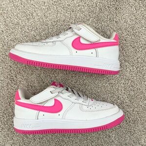 Stylish Kids' White and Pink Nike Sneakers